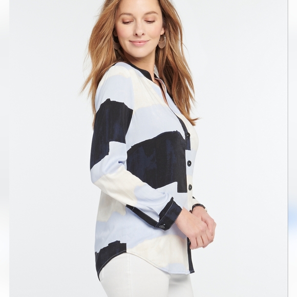 Nic+ Zoe In The Clouds Shirt US S - Picture 2 of 12